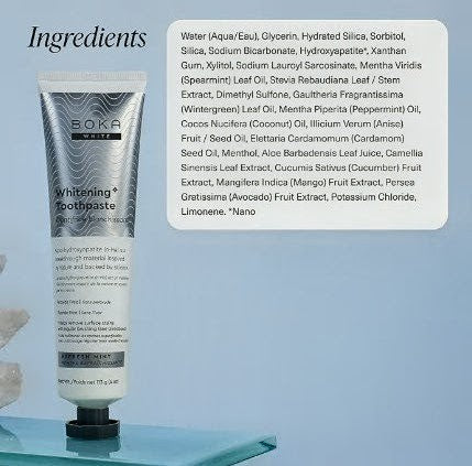 Boka Fluoride Free Toothpaste, Nano Hydroxyapatite Toothpaste