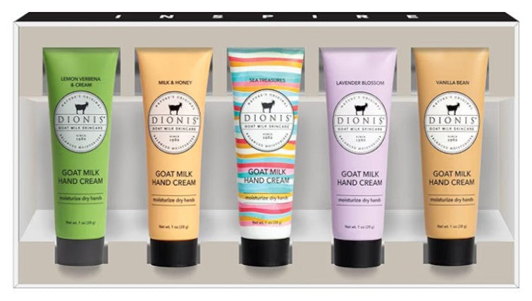 Dionis Goat Milk Skincare Inspire Goat Milk Hand Cream Gift Set 1 oz (5 pack)